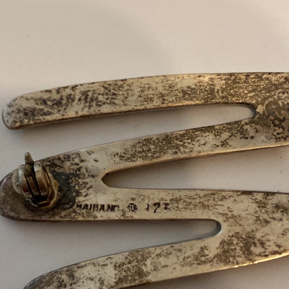 Maiuano 925 Sterling Art Deco Pin - Picture 2 of 2